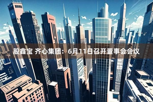 股鑫宝 齐心集团：6月11日召开董事会会议