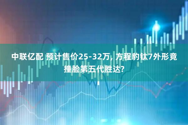 中联亿配 预计售价25-32万, 方程豹钛7外形竟撞脸第五代胜达?