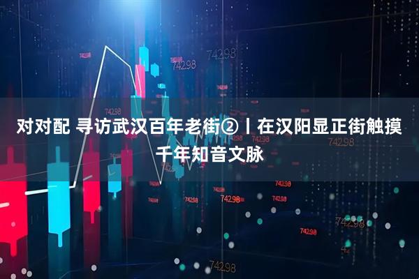 对对配 寻访武汉百年老街②丨在汉阳显正街触摸千年知音文脉